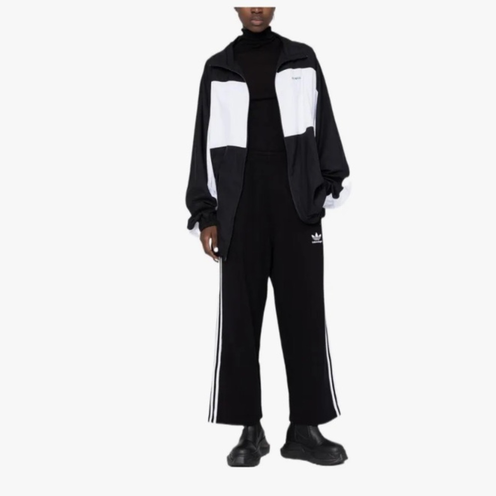 Balenciaga X adidas knitted sports pants - high rise - black - NWOT - small - Picture 4 of 10